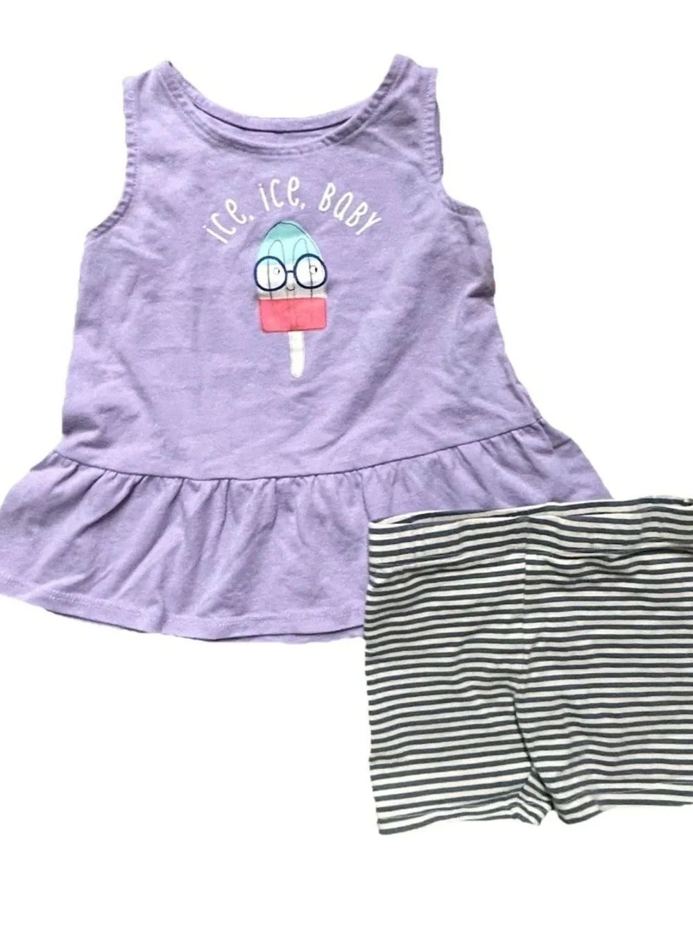Toddler Girl Summer Clothing Pajama Set Tank Tops Shorts Zara Size 18-24 Months